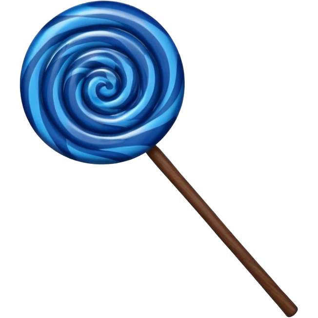 i want dark blue and black lollipop with dark stick emoji