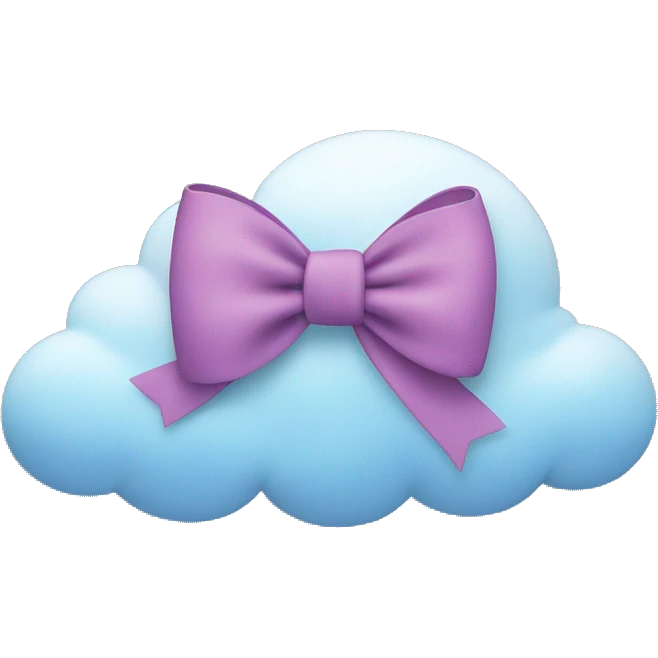 Cloud in form of a bow  emoji