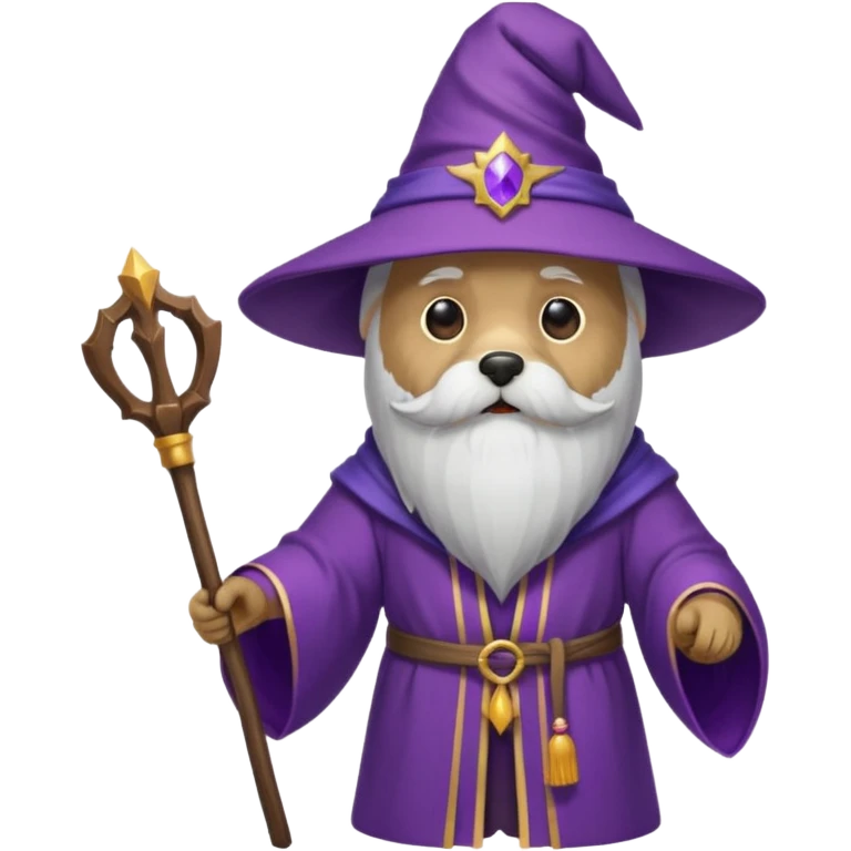 Dog wizard emoji