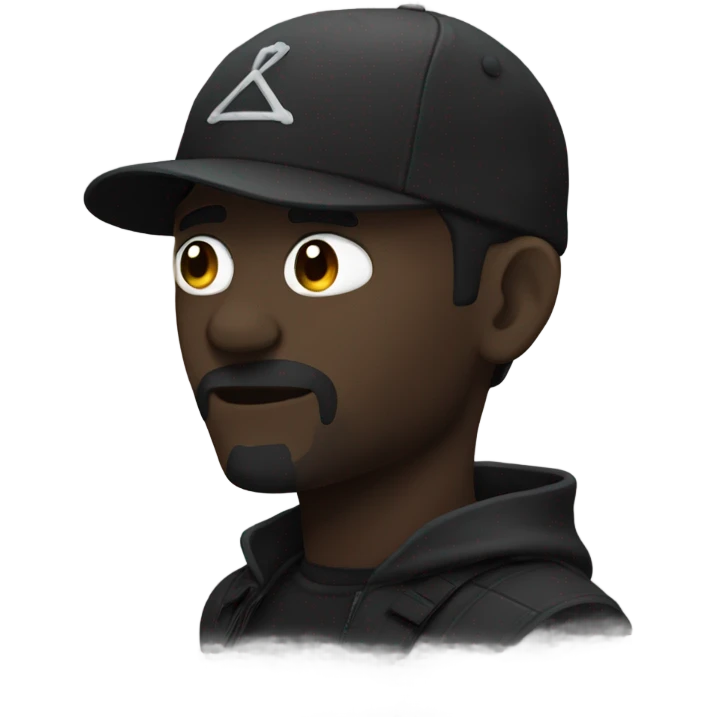 All black surron emoji