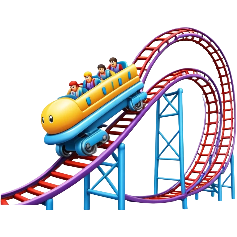 colorful Roller Coaster emoji
