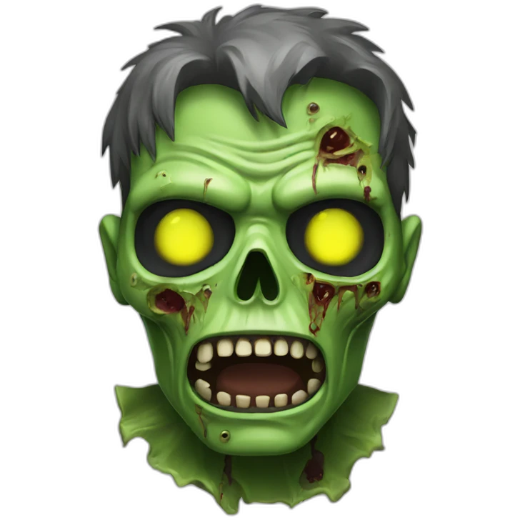 radioactive zombie emoji