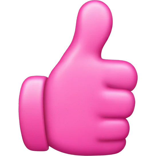 Pink thumbs up  emoji