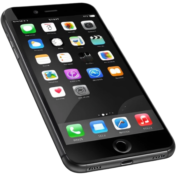 black iphone 6 emoji