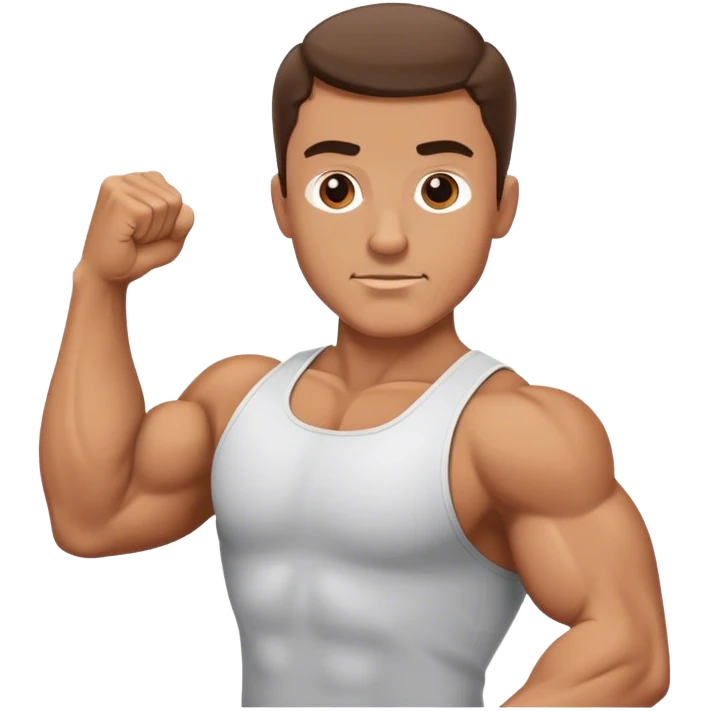 guy doing bicep-curls emoji