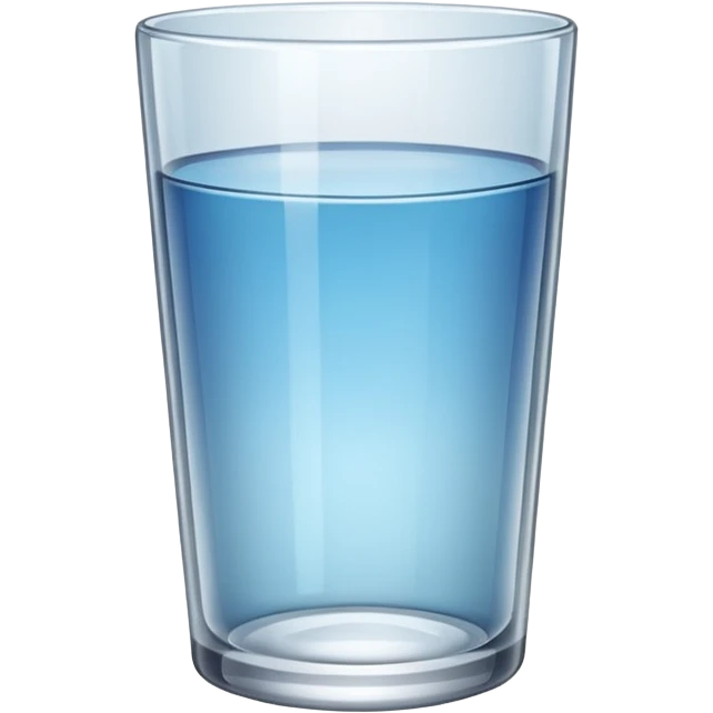 wide empty clear water glass emoji
