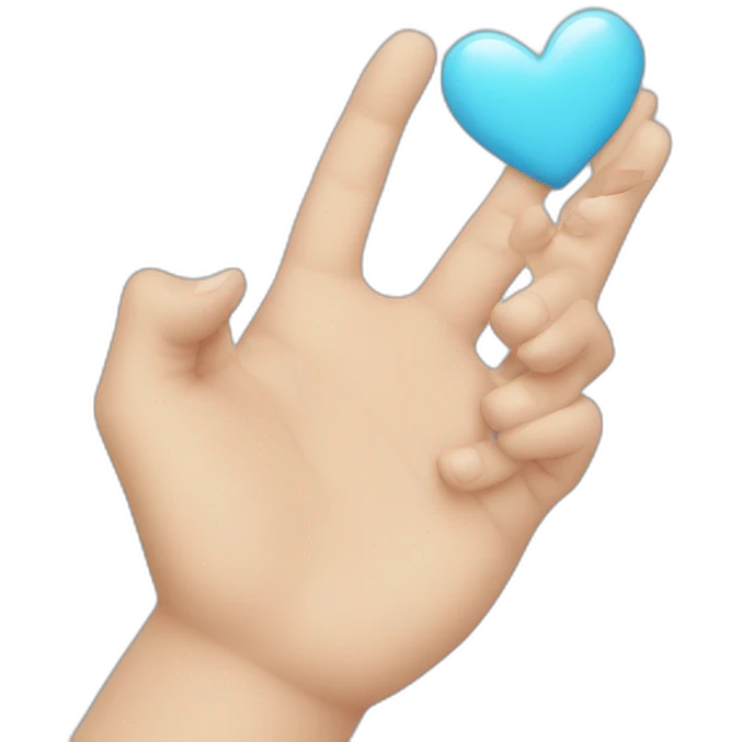 Cœur avec les mains emoji