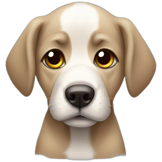 cachorro triste com lagrimas nos olhos emoji