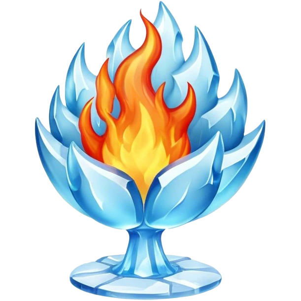 Ice and fire emoji emoji