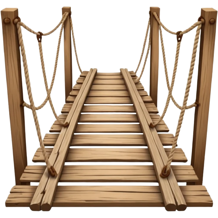 bridge made off rope and wood emoji