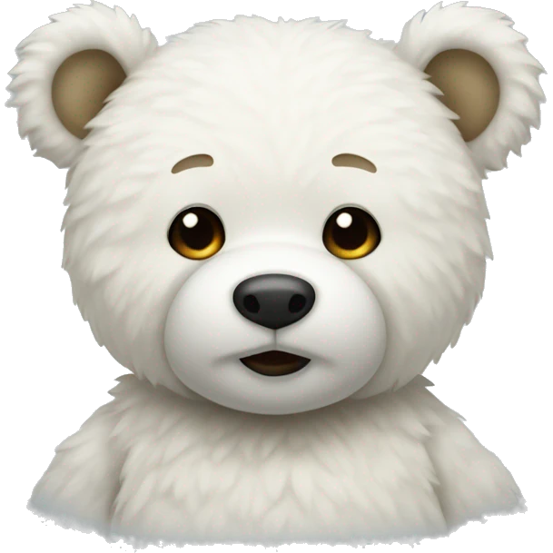 White teddy bear emoji