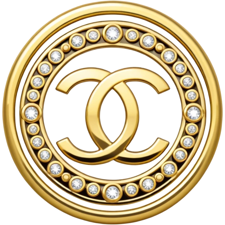 Chanel broche emoji