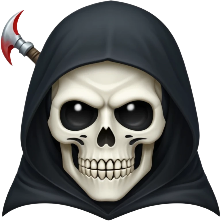 Icon of the Grim Reaper's face. коса полный рост emoji