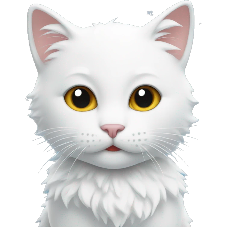 Snow kitten emoji