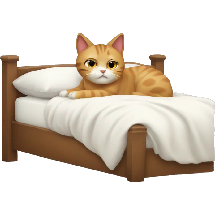 Cats in the bed emoji