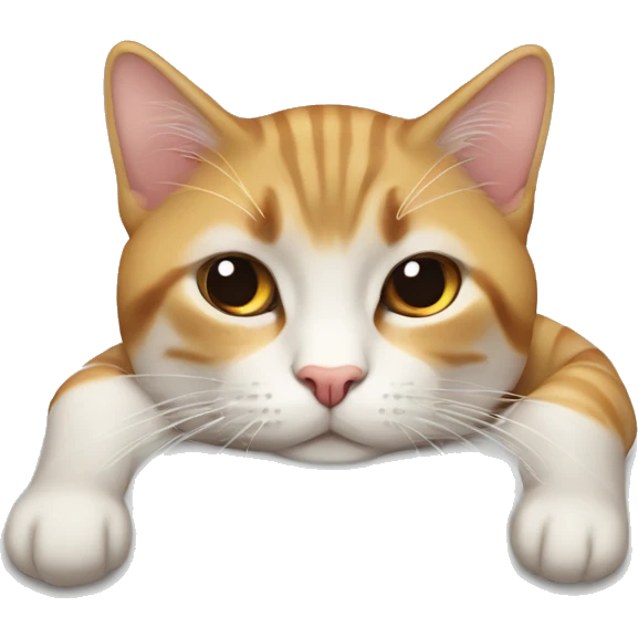 Gata dormido tejado emoji
