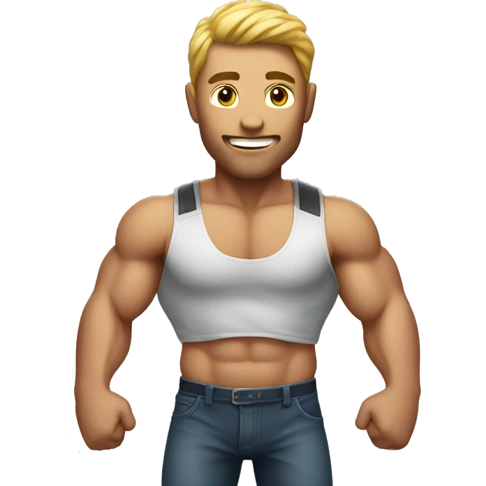 Man Showing His Muscular Body emoji