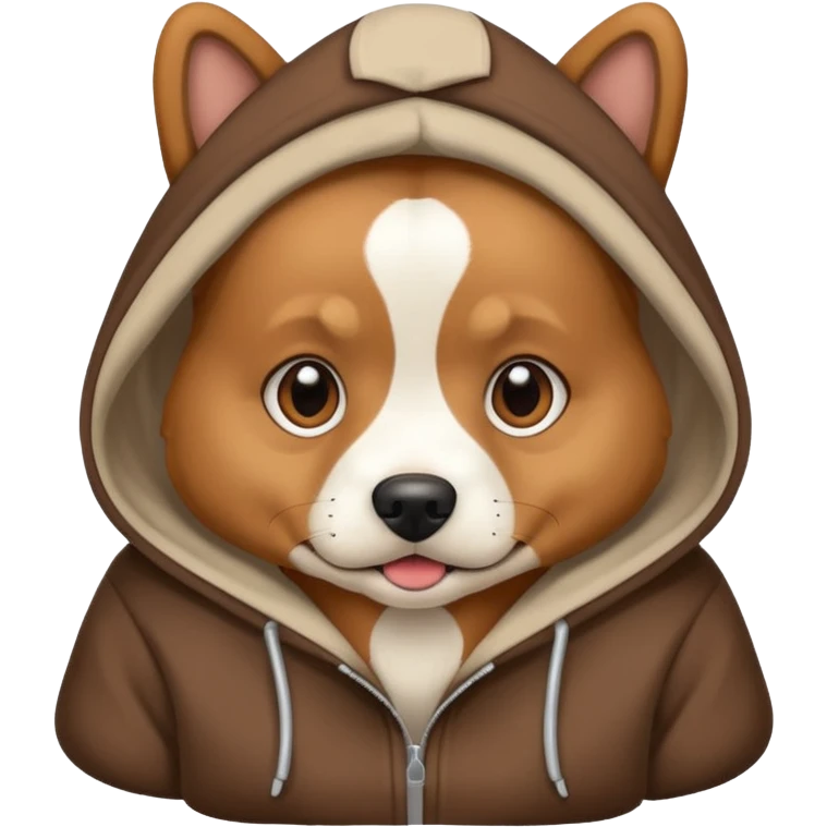 Dog in a hoodie  emoji