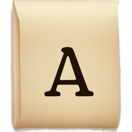 Letter a with face emoji