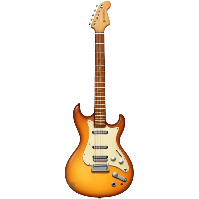 a single electric guitar emoji