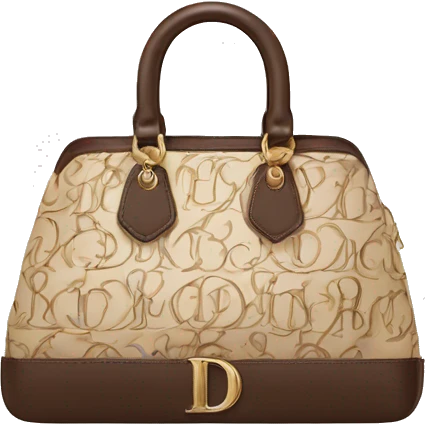 Dior monogram bag emoji