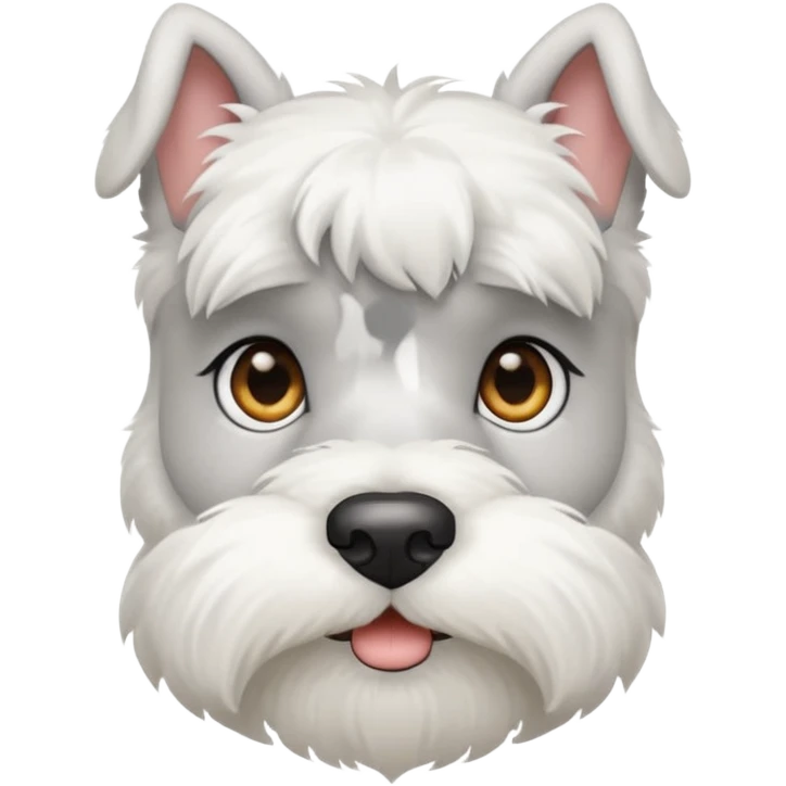 minature white schnauzer emoji