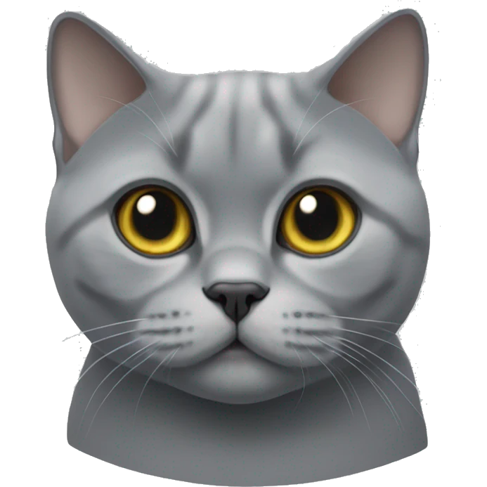 British shorthair grey emoji