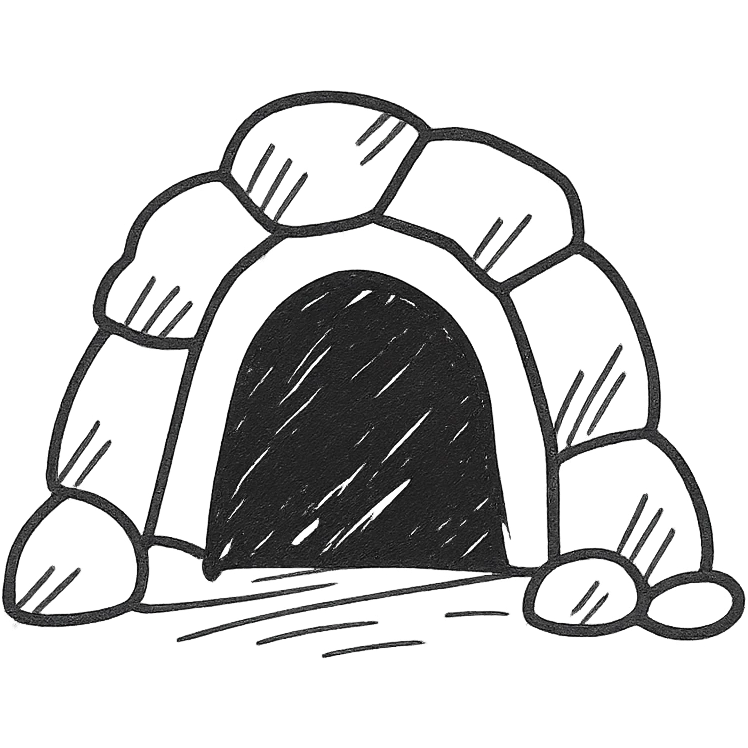 stone cave emoji