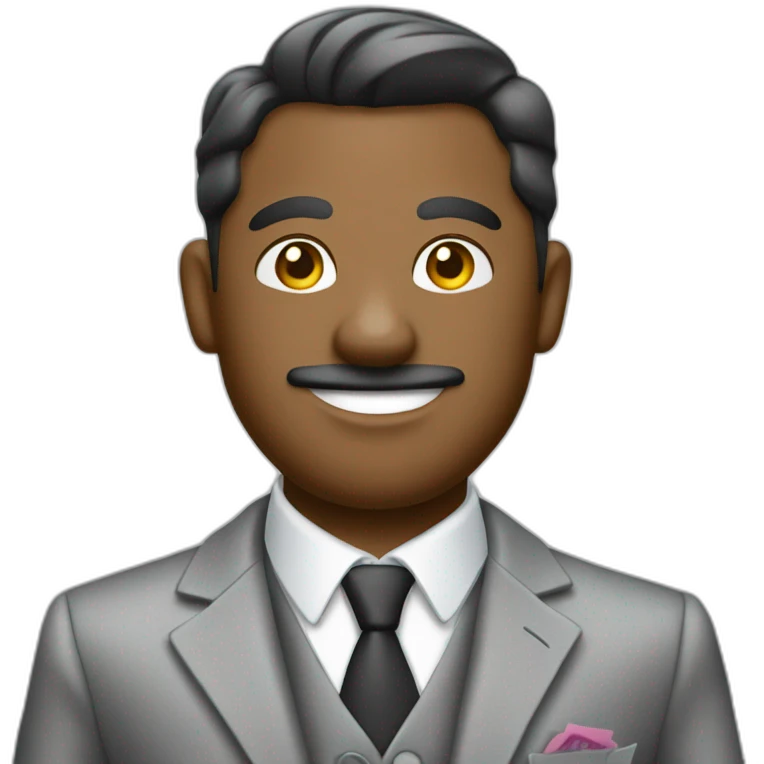 Posh-man-with-gray-suit-and-monopoly-money emoji