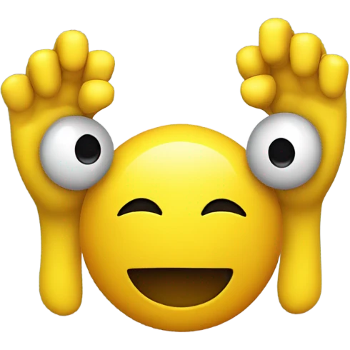 The smiley holds his head in horror emoji