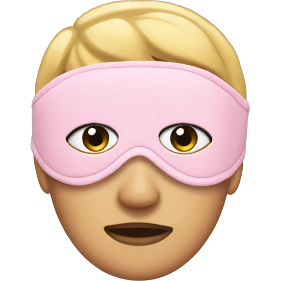 Pink Sleep Mask Winter emoji