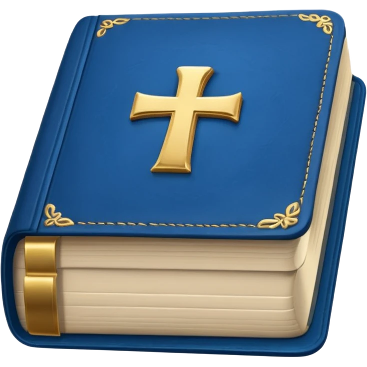 blue bible emoji