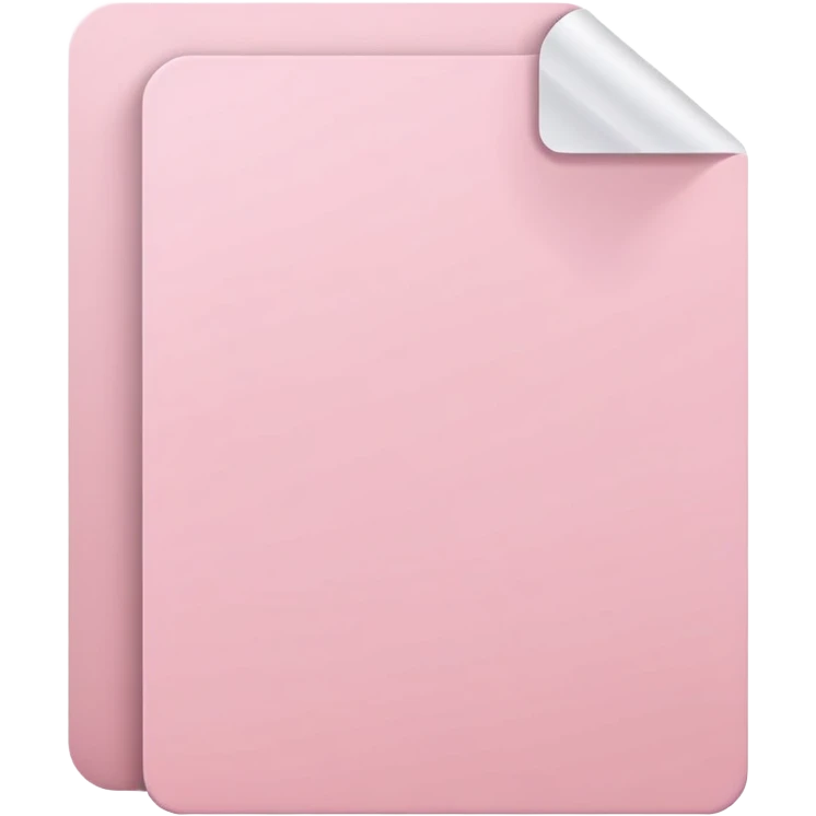 Light pink file emoji