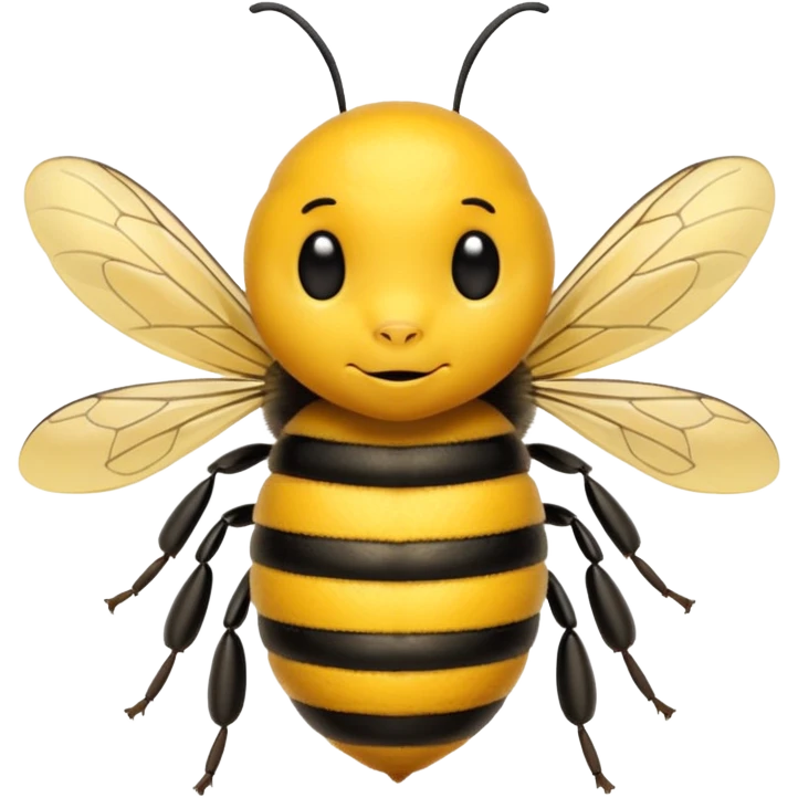 Tired bee emoji