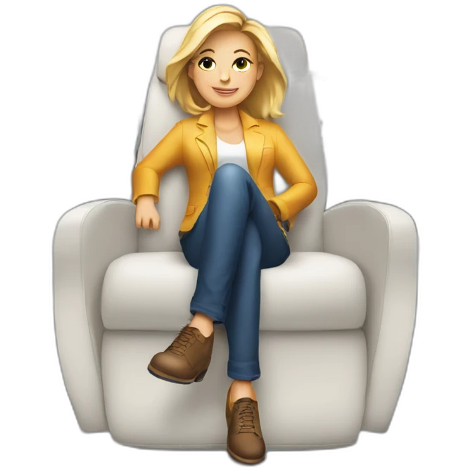 Giant sitting on top of a private jet  emoji