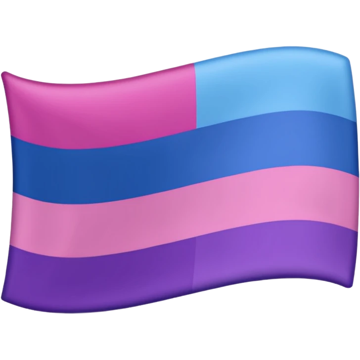 Bandera bisexual Rosa violeta y celeste  emoji