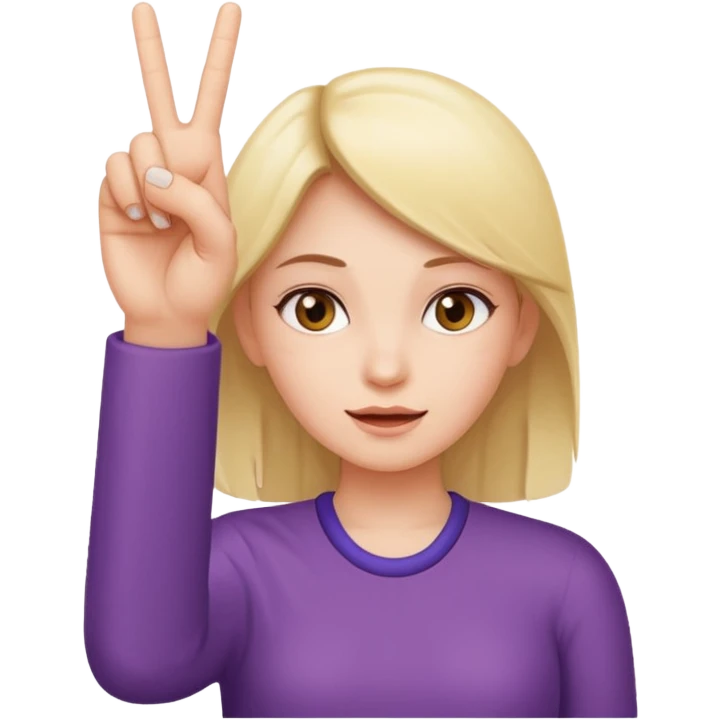 girl with 2 middle fingers up  emoji