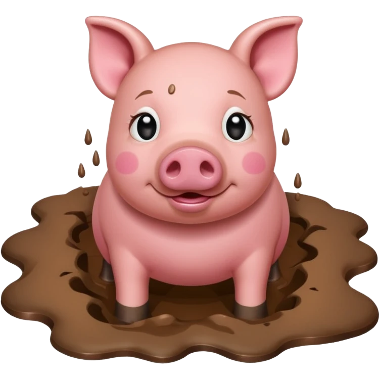 pig mud emoji