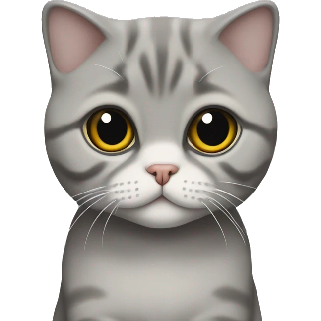 Scottish Fold gray Tommy Hilfiger emoji
