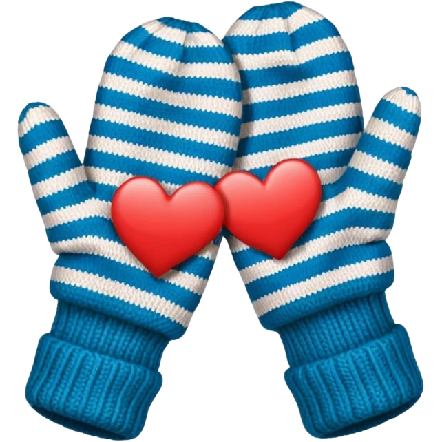 руки в варежках показывают любовь emoji