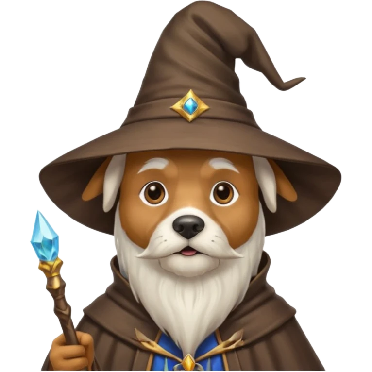 Dog wizard emoji