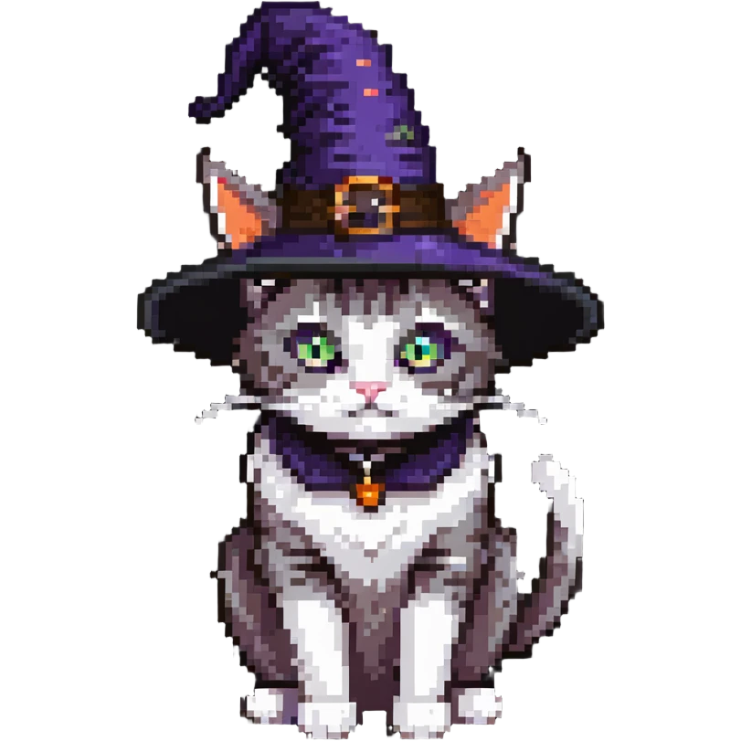 Witch cat emoji