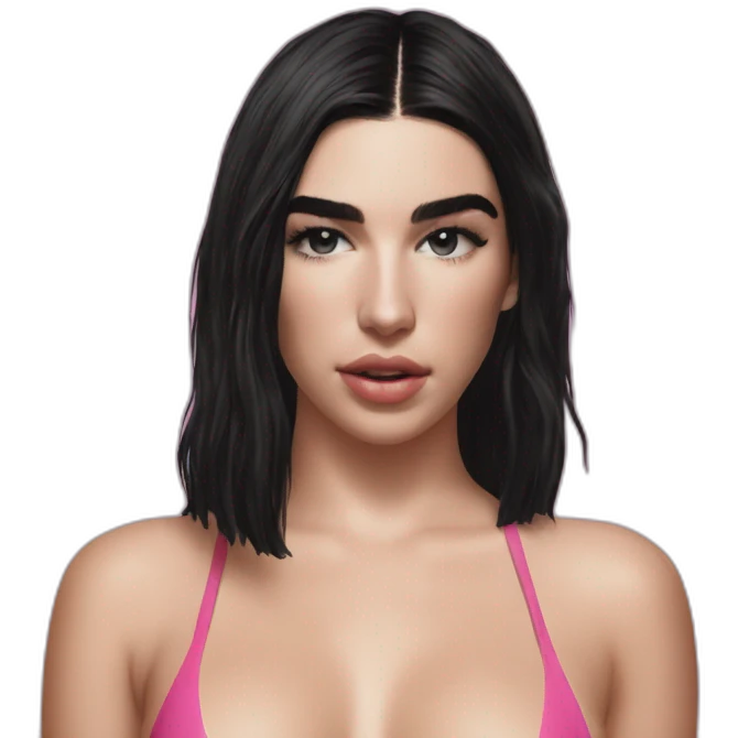 Dua lipa Swimsuit pool emoji