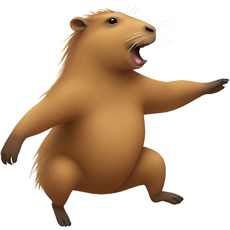 Dancing capybara  emoji