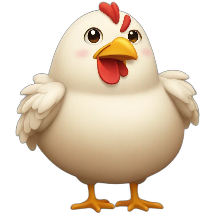 fat fat fat chicken emoji