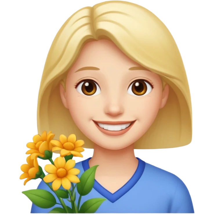 flower-bearing person emoji