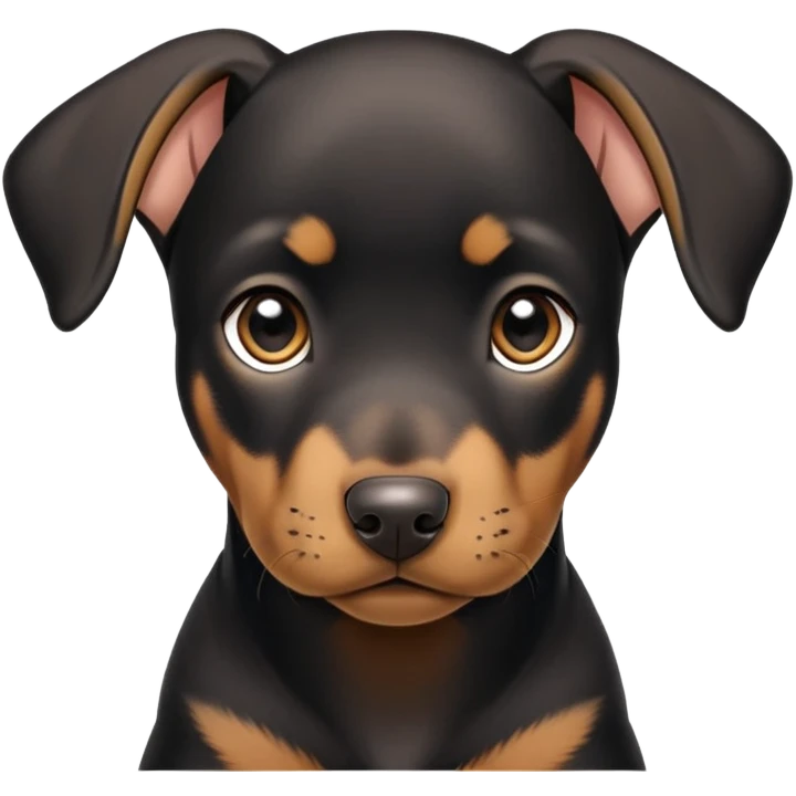 Dobermann puppy emoji