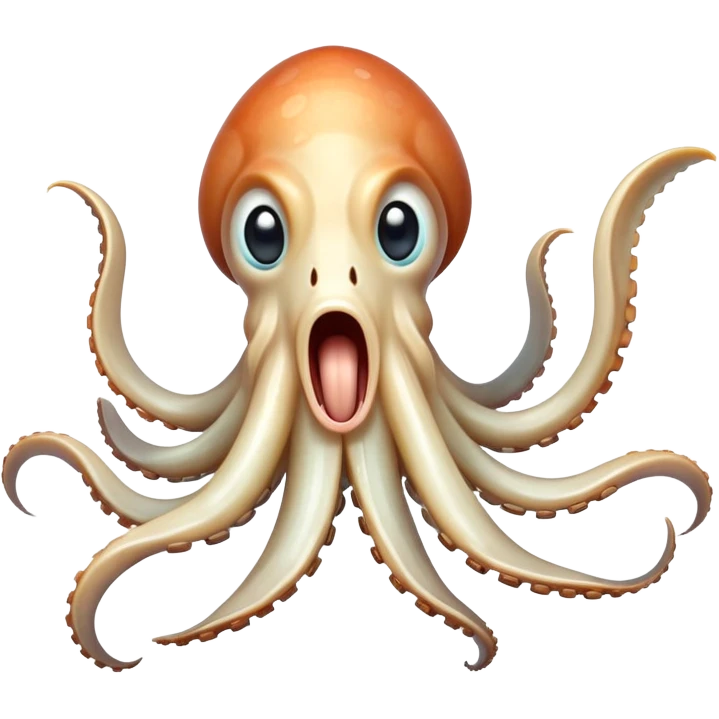 squid yawning emoji