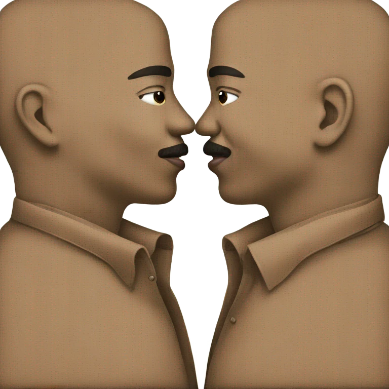 men kissing emoji