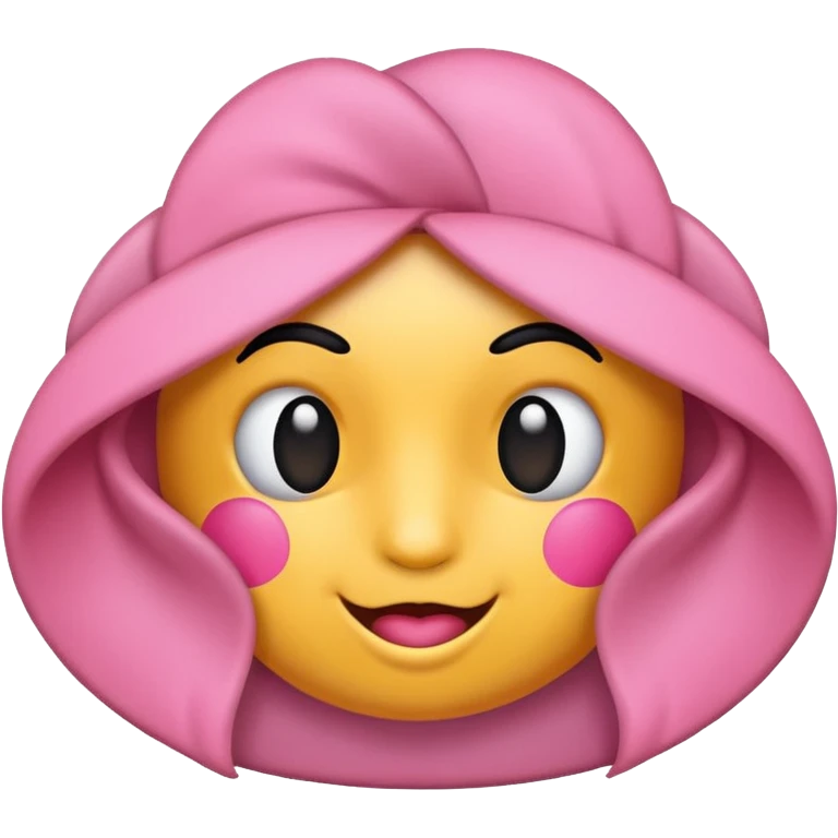 Roupão rosa emoji